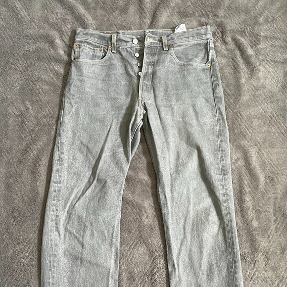 Vintage Levi's Grey 501 33 x 32 - Picture 1 of 7